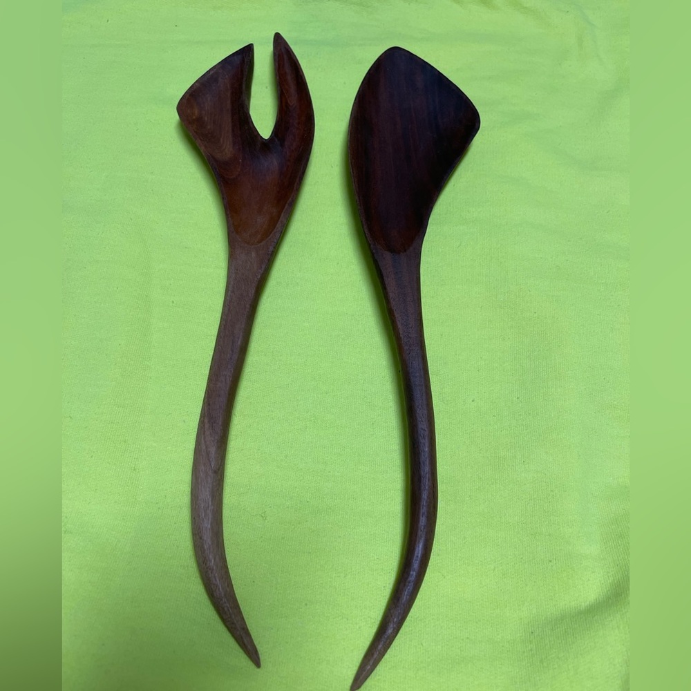 🔥Vintage mid century modern serving utensils WOW Stunning and super rare.  🔥
